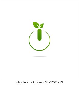 Think green logo. Ecology concept. Vector EPS10.