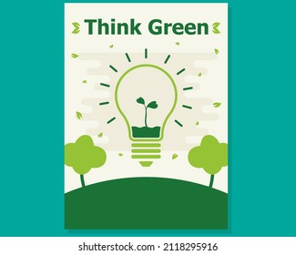 Think Green Logo And Renewable Energy