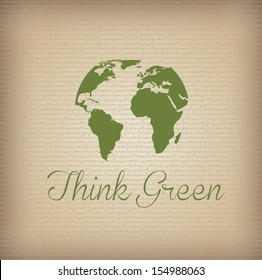 think green over lineal background vector illustration 