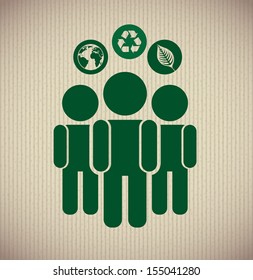 think green over lineal background vector illustration
