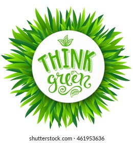 Think green poster