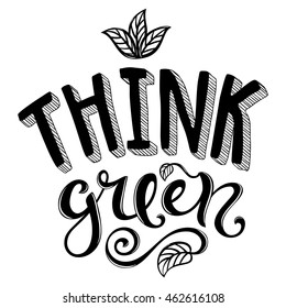 Think green poster