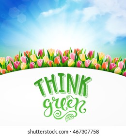 Think green poster