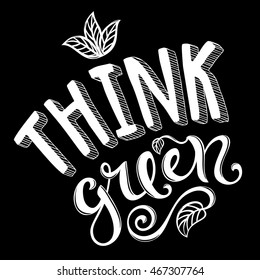 Think green poster