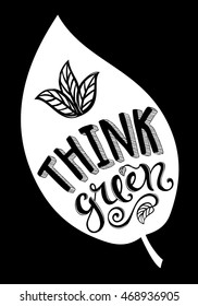 Think green poster