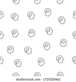 Think green simple seamless vector pattern on a transparent background