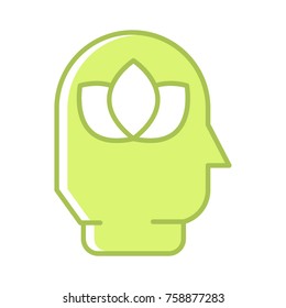 Think green vector concept