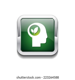 Think Green Green Vector Icon Button