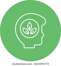 Think Green vector icon. Can be used for printing, mobile and web applications.