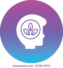 Ícone do vetor Pense Verde. Pode ser usado para impressão, aplicativos móveis e da Web.