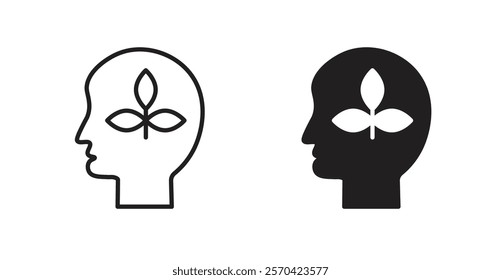 Think green vector web icons set