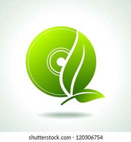 Think Green.Plant of Technology on White