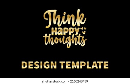 think happy thought1 vector logo monogram template