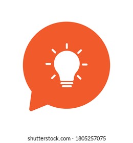 think icon with bubble talk 