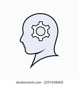 Think Icon. Idea, Inspiration Illustration. Applied as Trendy Symbol for Design Elements, Websites, Presentation and Application - Vector.  