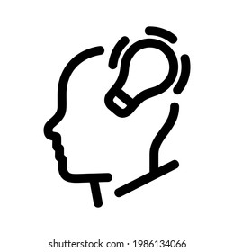 think icon or logo isolated sign symbol vector illustration - high quality black style vector icons
