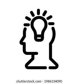 think icon or logo isolated sign symbol vector illustration - high quality black style vector icons
