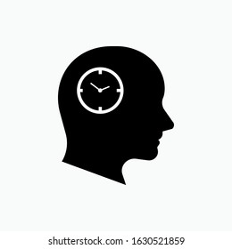 Think Icon - Symbol, Vector Illustration. Presented in Glyph Style for Design and Websites, Presentation or Apps Element.