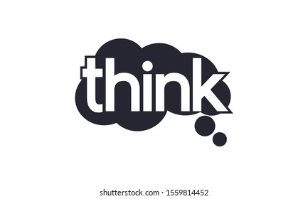 Think idea concept logo design