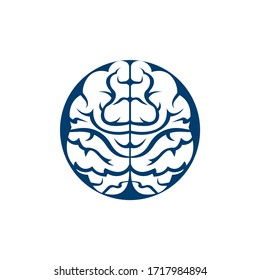 Think idea concept.Brainstorm power thinking brain Logotype icon. 