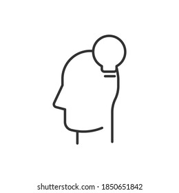 think idea icon vector illustration