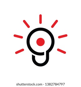 Think Idea Lamp Logo Design