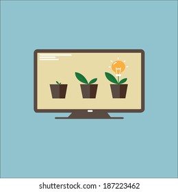 think idea vector art
