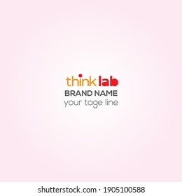 Think lab vector logo design, Think lab Creative logo design 
