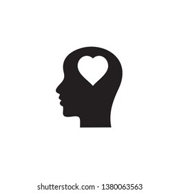 Think of love icon