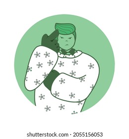 think man. illustration of expressions when someone is thinking. can be used to describe something with the mind