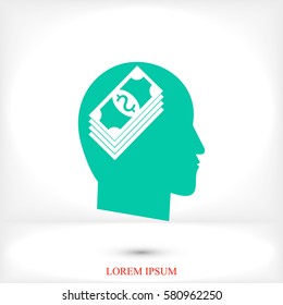 Think Money vector, best flat icon, EPS