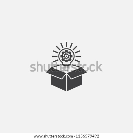 Think out of box base icon. Simple sign illustration. Think out of box symbol design from Project management series. Can be used for web, print and mobile