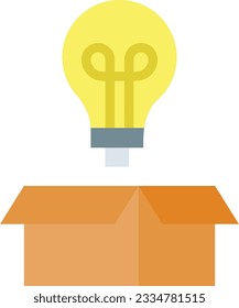 Think Out of the Box Icon image. Suitable for mobile application.