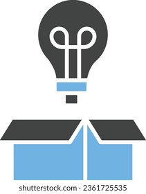 Piensa en la imagen del icono de caja. Adecuado para aplicaciones móviles.