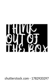 think out of the box message poster