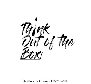 Think Out of the Box | Tshirt Design | Vector