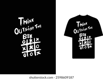 THINK OUT SIDE THE BOX T SHIRT DESIGN
