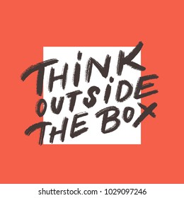 Think Outside Box Stock Vector (Royalty Free) 1029097246