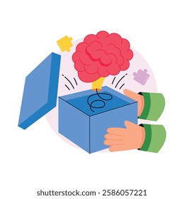 Think Outside Box  Concepts Style illustrations. EPS 10 File stock illustration