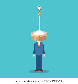 Think outside the box, EPS10 vector illustration