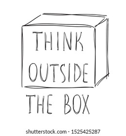 Think Outside the Box Doodle Images, Stock Photos & Vectors | Shutterstock