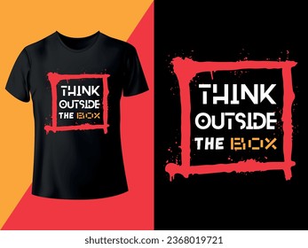 Think Outside The Box T-shirt Design 