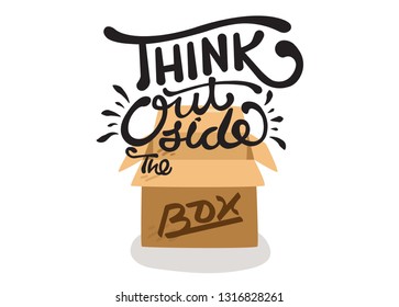 Think outside the box typography