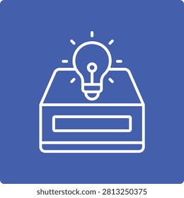 Think outside the box vector icon. Can be used for printing, mobile and web applications.