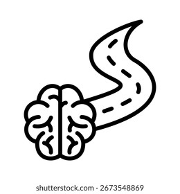 Elemento De Ícone Do Caminho De Pensamento Para Design