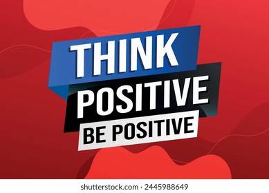 think positive be positive poster banner graphic design icon logo sign symbol social media website coupon

