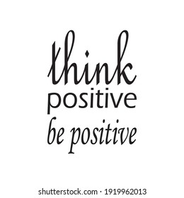 pensar positivo en letras de comillas positivas