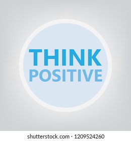 think positive concept- vector illustration