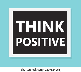 think positive concept- vector illustration