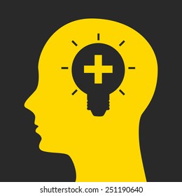 think positive design, vector illustration eps10 graphic 